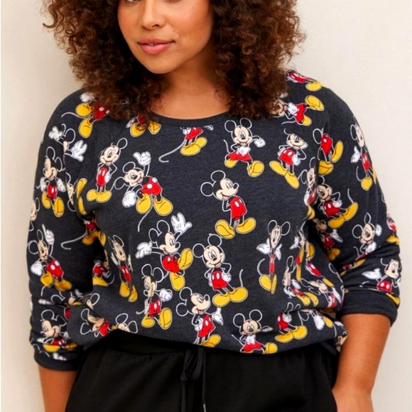 ❤️NWT VINTAGE TORRIID MICKEY MOUSE FLEECE SWEATSHIRT - DISNEY - PLUS SIZE 2X - Picture 1 of 9